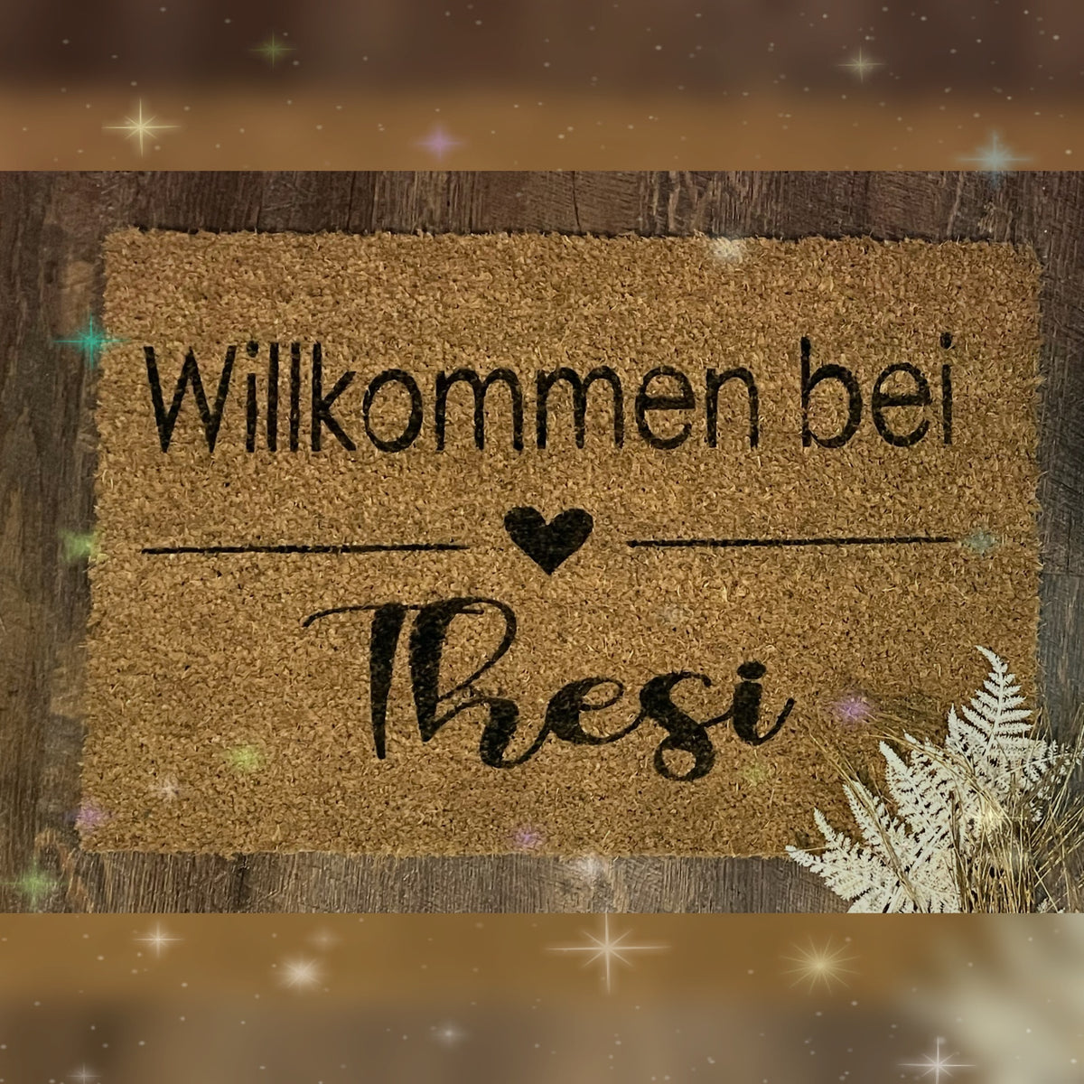 Bedruckte Fussmatte Kokos