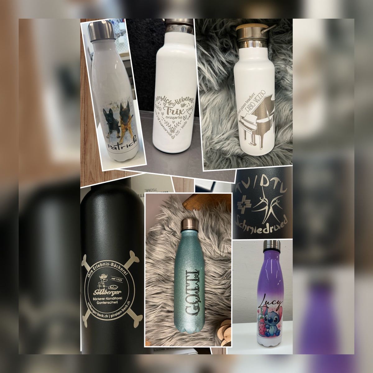 Thermosflasche personalisiert – Druck oder Lasergravur
