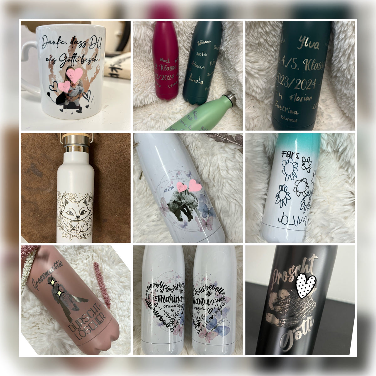 Thermosflasche personalisiert – Druck oder Lasergravur