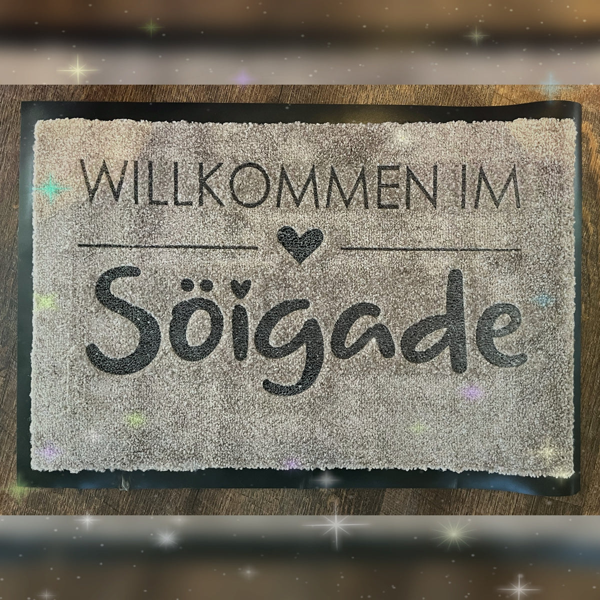 Fussmatte waschbar gelasert