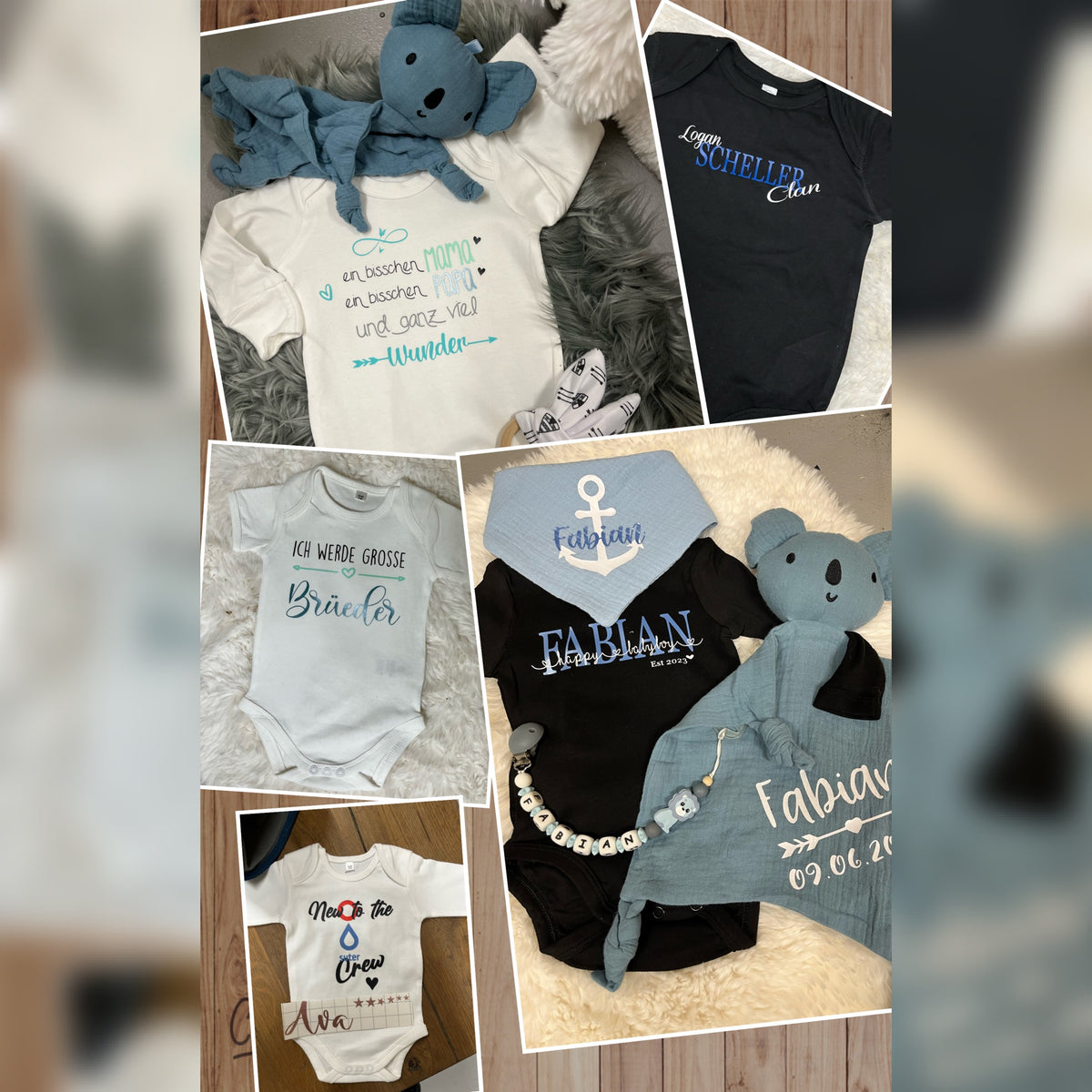 Baby-Geschenkset Body/Kuscheltier