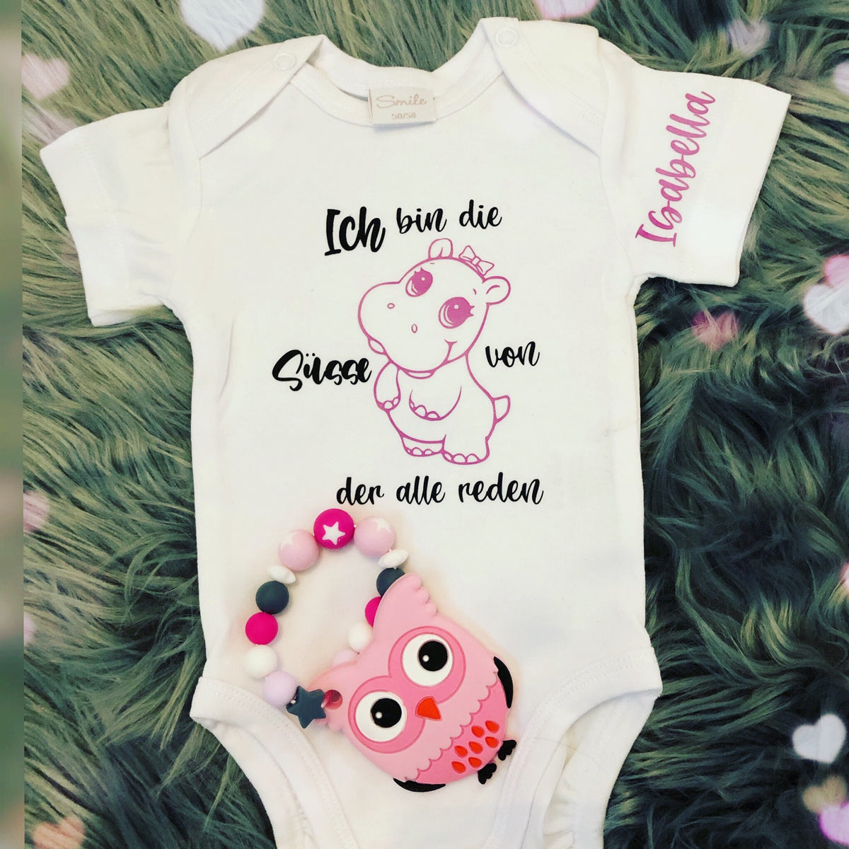 Baby-Geschenkset Body/Nuggikette